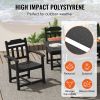 7 Pieces Patio Dining Set, Outdoor Rectangle Furniture Table and Chairs Set, All Weather Garden Furniture Table Sets, HIPS Patio Conversation Set