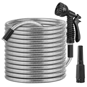 Heavy Duty Stainless Steel Garden Water Pipe (Option: Style1)